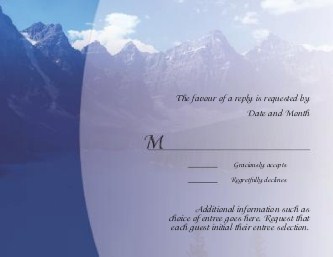 Blue Mountains Reply Cards