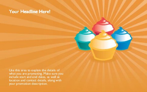 Dazzling Dessert Full Colour Oversized Postcards