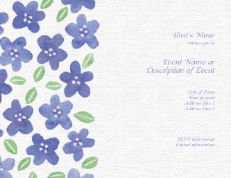 Forget Me Not Hen Night Invitations