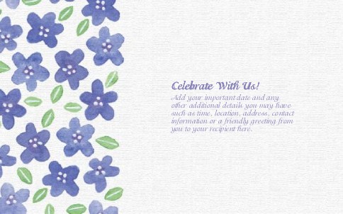 Forget Me Not Oversized Save the Date  Postcards