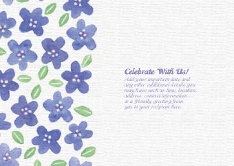 Forget Me Not Standard Sized Save the Date Postcards