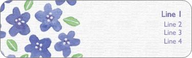 Forget Me Not Return Address Labels