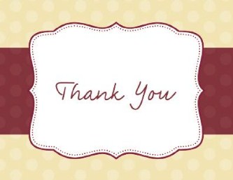 Ruby Red Forever Wedding Thank You Cards