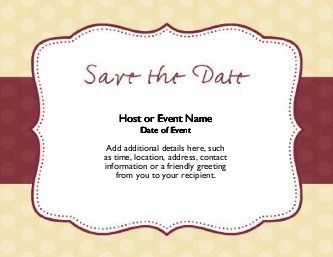 Ruby Red Forever Large Save the Date Magnets
