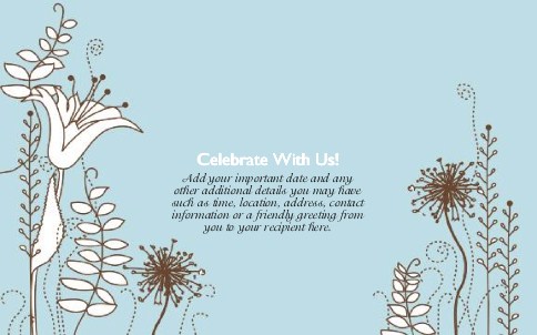 Wildflower Wedding Oversized Save the Date  Postcards