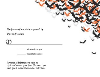 Batty Halloween Reply Cards