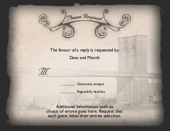 Bridge to Bliss Reply Cards