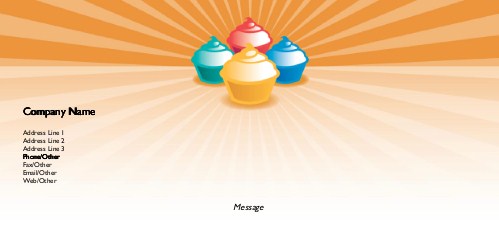 Dazzling Dessert Full Colour Compliment Slips