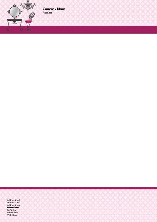 Hello Gorgeous A4 Letterhead