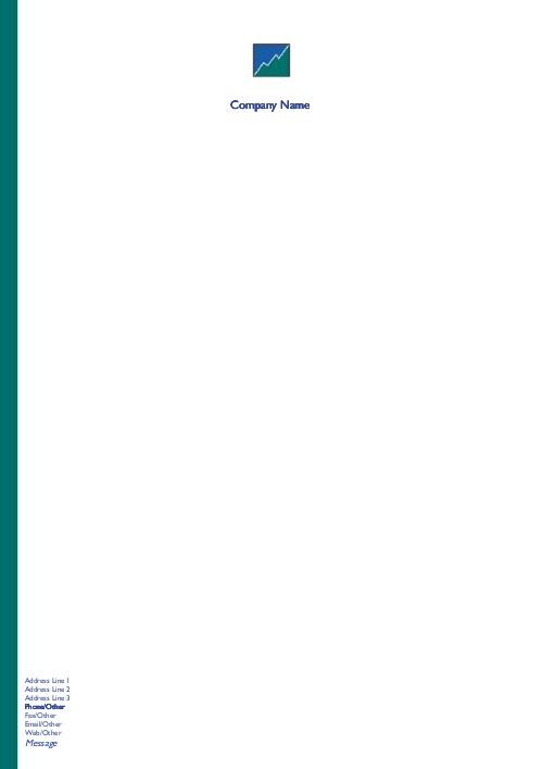Rising Chart A4 Letterhead