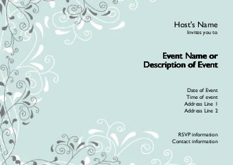 Seafoam Serenity Postcard Invitation-Standard