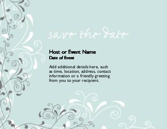 Seafoam Serenity Large Save the Date Magnets