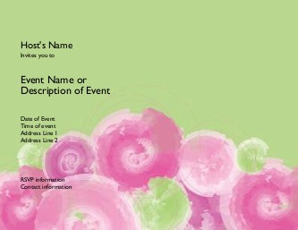Watercolour Passion Hen Night Invitations