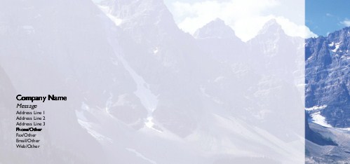 Blue Mountains Full Colour Compliment Slips