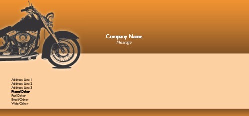 Born to Ride Full Colour Compliment Slips