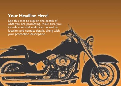 Born to Ride Full Colour Standard Sized Postcards