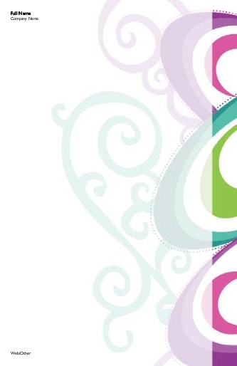 Curly Colours Large Note Pads