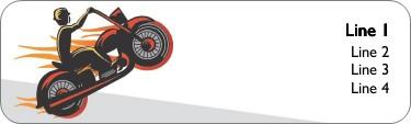 Extreme Wheelie Return Address Labels