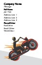 Extreme Wheelie Full Colour Business Cards