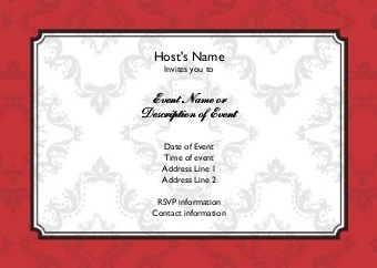 Hot Kiss Red Postcard Invitation-Standard