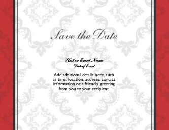 Hot Kiss Red Large Save the Date Magnets