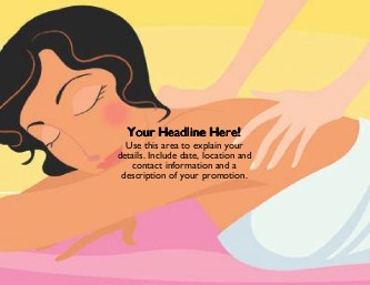Massage Illustration Large Magnets