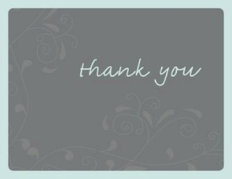 Seafoam Dream Wedding Thank You Cards