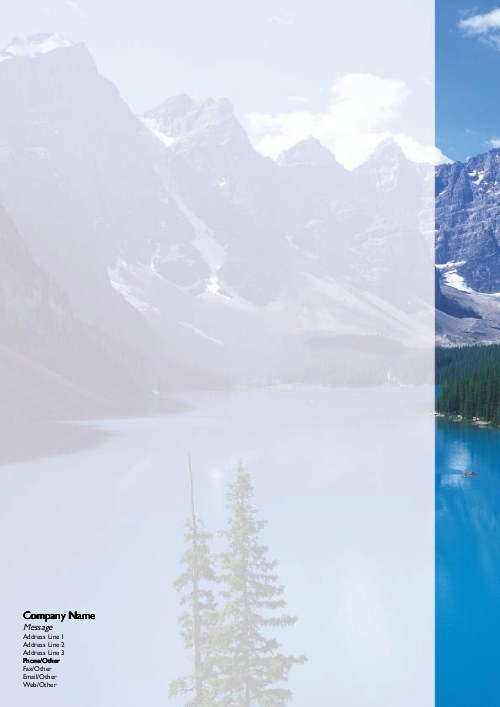 Blue Mountains A4 Letterhead