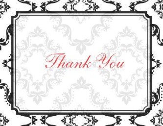 Hot Kiss Wedding Thank You Cards