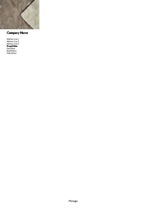 Sand Texture A4 Letterhead