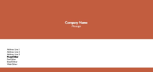Terra Cotta Full Colour Compliment Slips