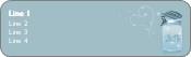 Canned-It Blue Desire Return Address Labels