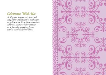 Dusty Rose Rendezvous Standard Sized Save the Date Postcards