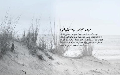 On the Dunes Oversized Save the Date  Postcards