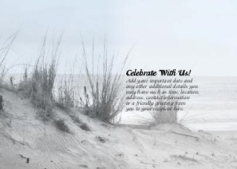 On the Dunes Standard Sized Save the Date Postcards