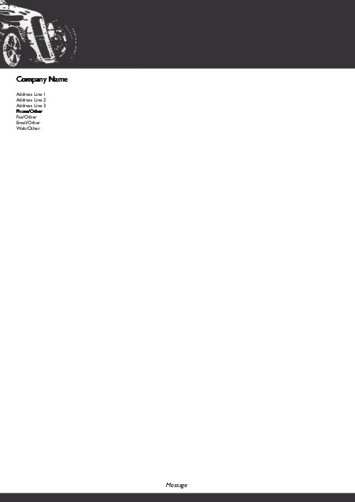 Speedster A4 Letterhead