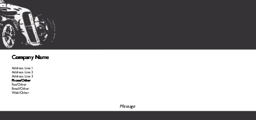 Speedster Full Colour Compliment Slips