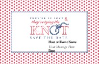 Tie It Up Save the Date Magnets