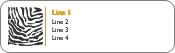 Zebra Print Return Address Labels