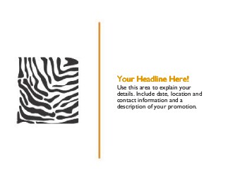 Zebra Print Large Magnets