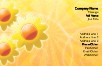 Daisy Sunburst Recycled Business Cards