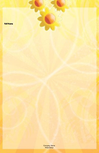 Daisy Sunburst Large Note Pads