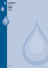 Drip Drop A4 Letterhead