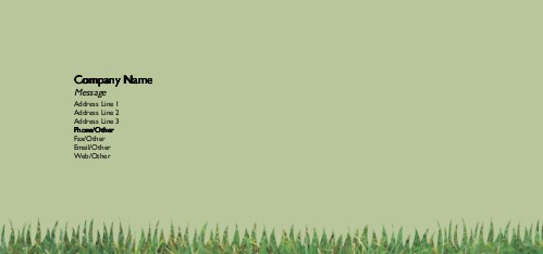 Grass is Greener Full Colour Compliment Slips