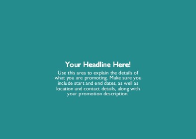 Solid Teal Full Colour Standard Sized Postcards