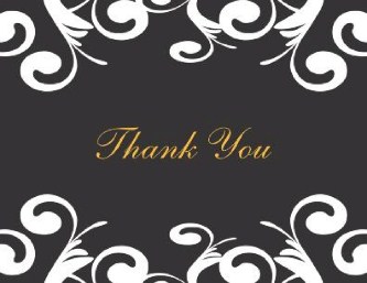 Sunny Yellow Outlook Wedding Thank You Cards