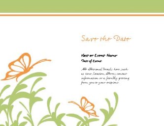 Garden Green Love Large Save the Date Magnets