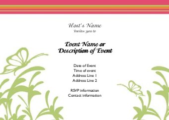 Garden Green Passion Postcard Invitation-Standard