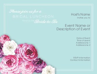 Garden Luncheon Hen Night Invitations
