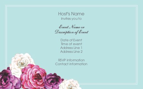 Garden Luncheon Postcard Invitation-Oversized